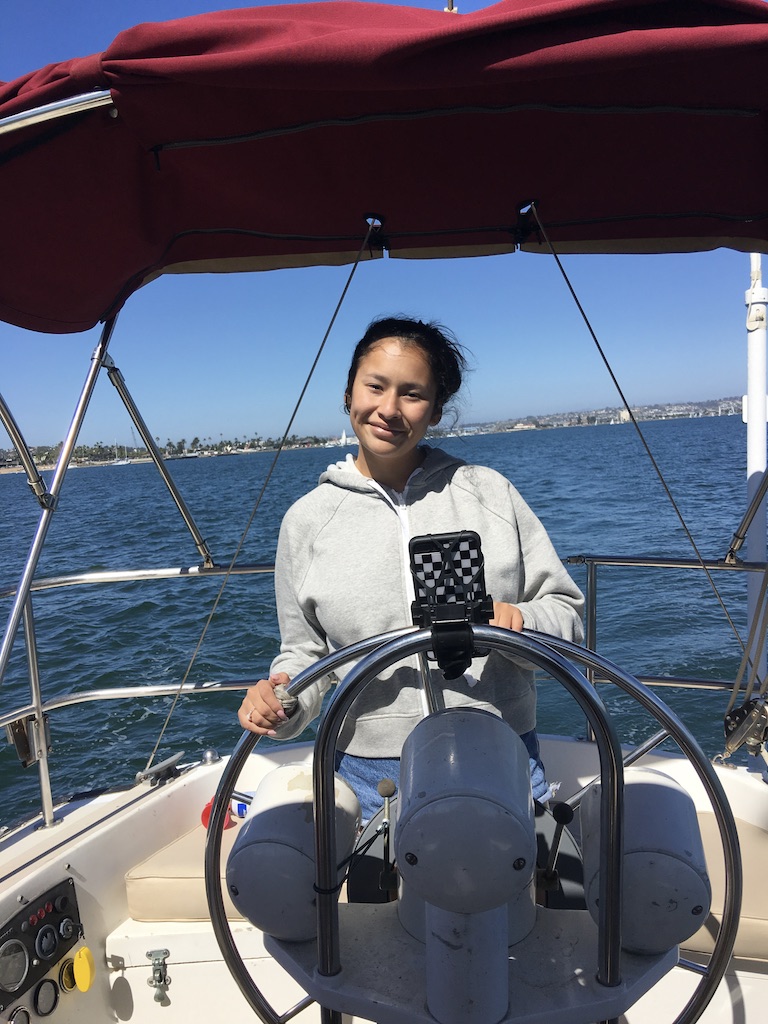 A person on a boat
Description automatically generated with medium confidence
